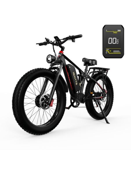 Vélo Electrique DUOTTS S26 FULL 26 pouces 50km/h 48V 20Ah 750W Double Moteur