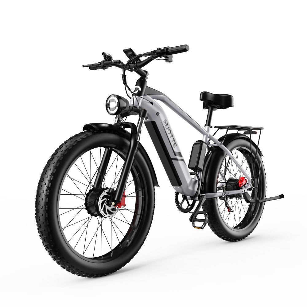 Vélo Electrique DUOTTS F26 Argent 26 pouces 50km/h 48V 20Ah 750W Double Moteur