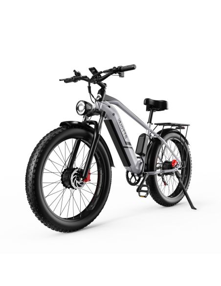 Vélo Electrique DUOTTS F26 Argent 26 pouces 50km/h 48V 20Ah 750W Double Moteur