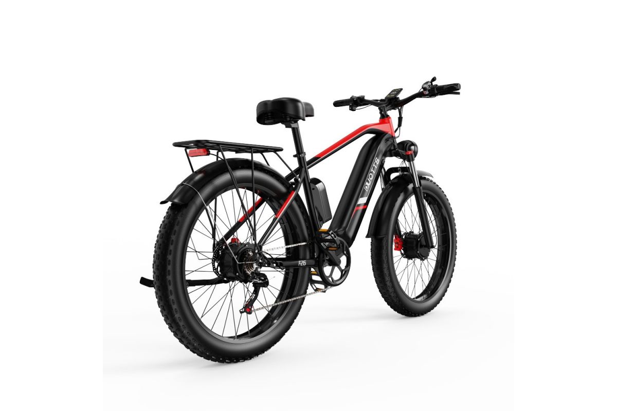 Vélo Electrique DUOTTS F26 Noir 26 pouces 50km/h 48V 20Ah 750W Double Moteur