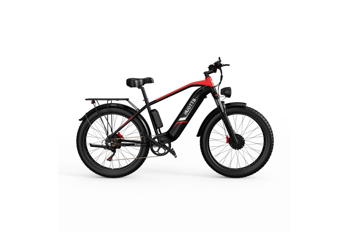 Vélo Electrique DUOTTS F26 Noir 26 pouces 50km/h 48V 20Ah 750W Double Moteur