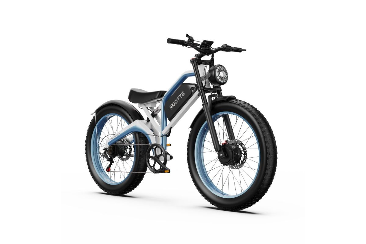 Vélo Electrique DUOTTS N26 2024 Blanc 26 pouces 55km/h 48V 20Ah Double Moteur 750W