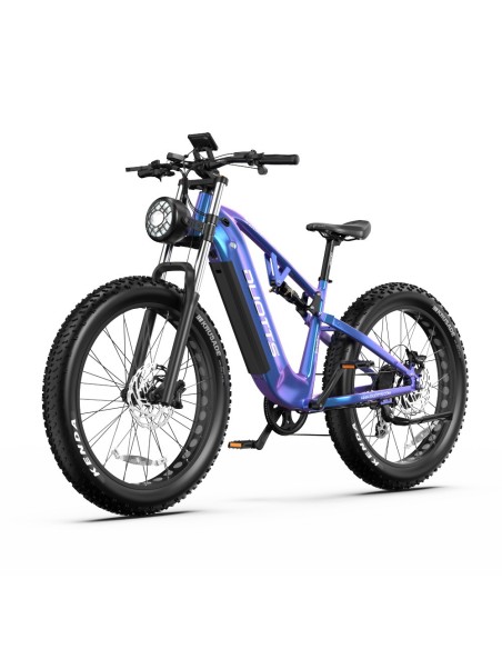 Vélo Electrique DUOTTS E26 Bleu-Violet 26 pouces 55km/h 48V 20Ah 750W Double Moteur