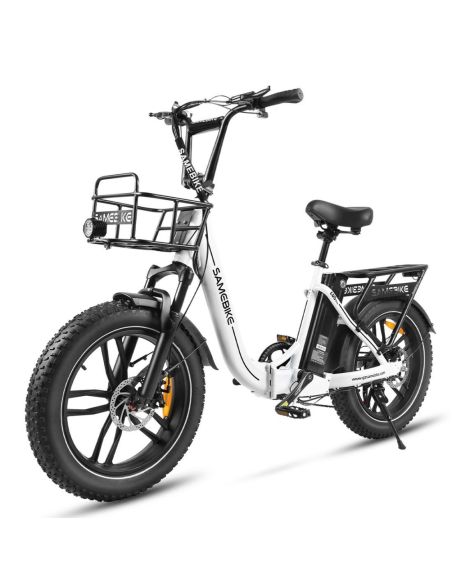 Vélo Électrique SAMEBIKE C05 PRO 500W/13Ah Blanc - Reconditionné