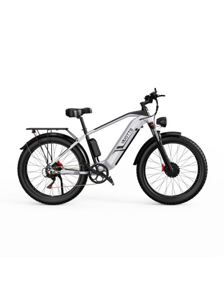 Vélo Electrique DUOTTS F26 Argent 26 pouces 50km/h 48V 20Ah 750W Double Moteur - Reconditionné