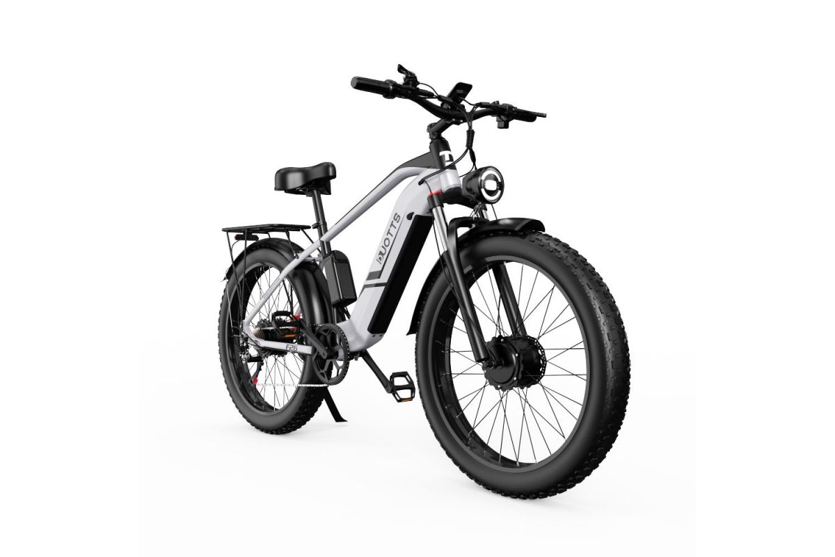 Vélo Electrique DUOTTS F26 Argent 26 pouces 50km/h 48V 20Ah 750W Double Moteur - Reconditionné