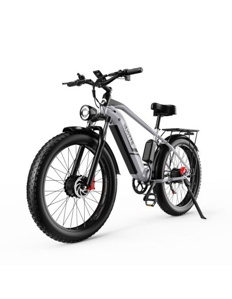 Vélo Electrique DUOTTS F26 Argent 26 pouces 50km/h 48V 20Ah 750W Double Moteur - Reconditionné