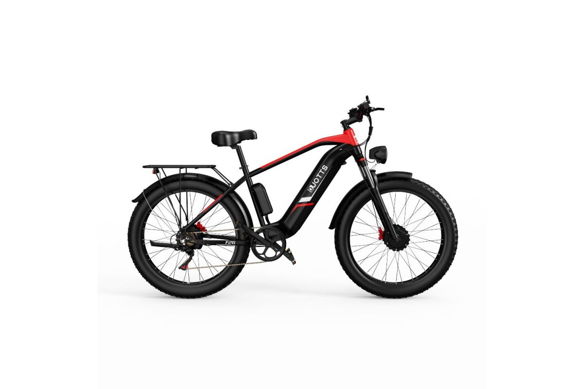 Vélo Electrique DUOTTS F26 Noir 26 pouces 50km/h 48V 20Ah 750W Double Moteur - Reconditionné