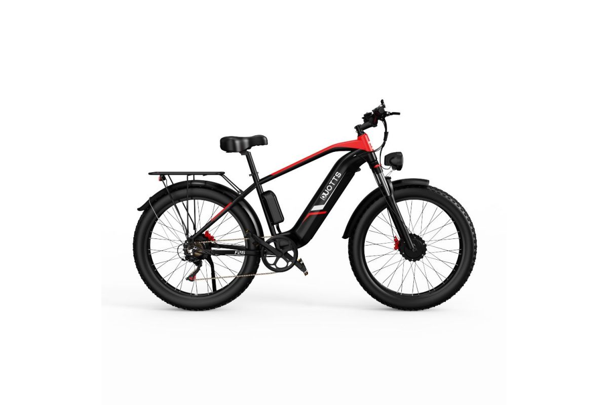 Vélo Electrique DUOTTS F26 Noir 26 pouces 50km/h 48V 20Ah 750W Double Moteur - Reconditionné