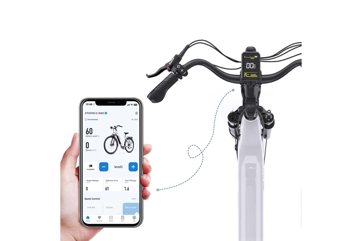 Vélo électrique Onesport OT5 pro Blanc