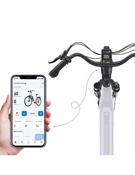 Vélo électrique Onesport OT5 pro Blanc Vélo électrique Onesport OT5 pro Blanc