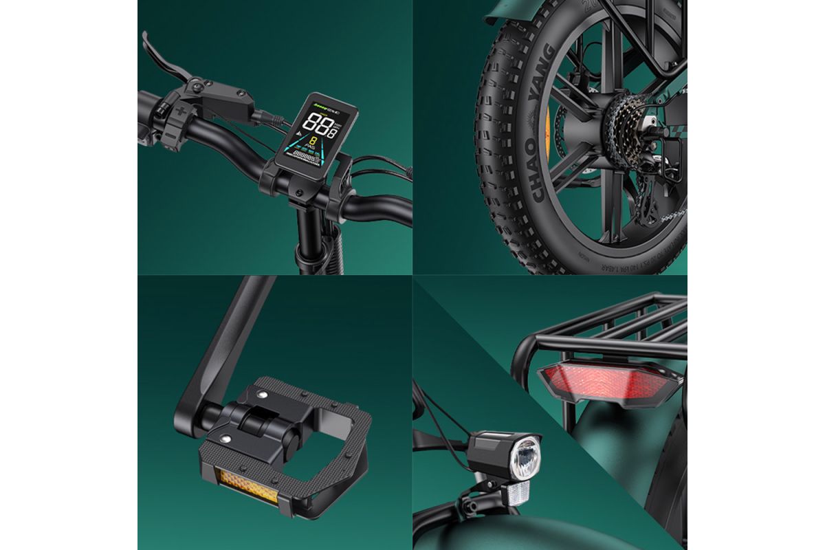 Vélo Électrique Pliant ENGWE ENGINE Pro 2.0 Moteur 75 NM 52V 16Ah Bleu