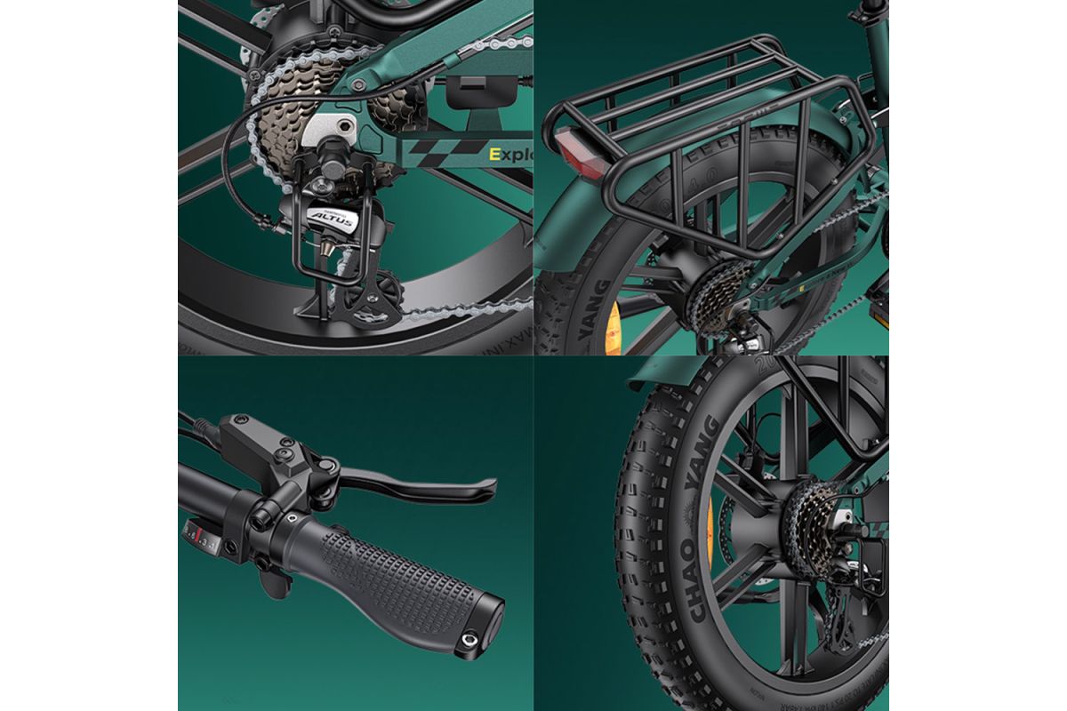 Vélo Électrique Pliant ENGWE ENGINE Pro 2.0 Moteur 75 NM 52V 16Ah Bleu