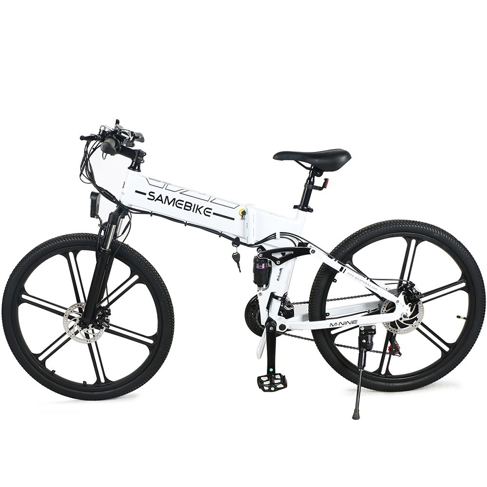 Vélo Électrique Pliant Samebike LO26 II 500W 35km/h Blanc