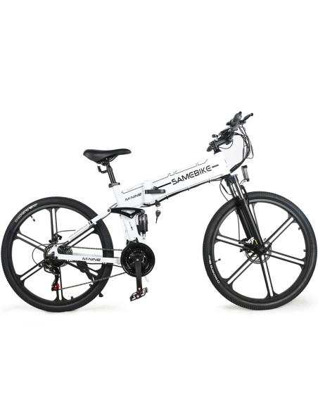 Vélo Électrique Pliant Samebike LO26 II 500W 35km/h Blanc