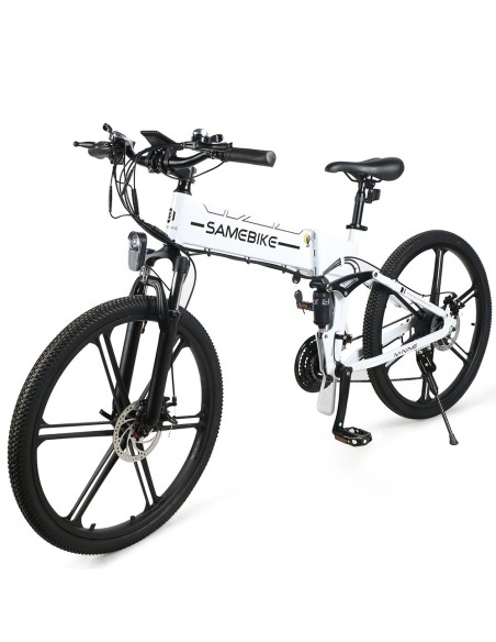 Vélo Électrique Pliant Samebike LO26 II 500W 35km/h Blanc