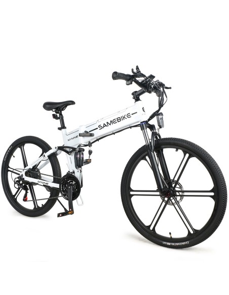 Vélo Électrique Pliant Samebike LO26 II 500W 35km/h Blanc