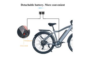 CMACEWHEEL F26 Vélo électrique 29 pouces 500W Moteur 48V 17Ah 42km/h Vitesse