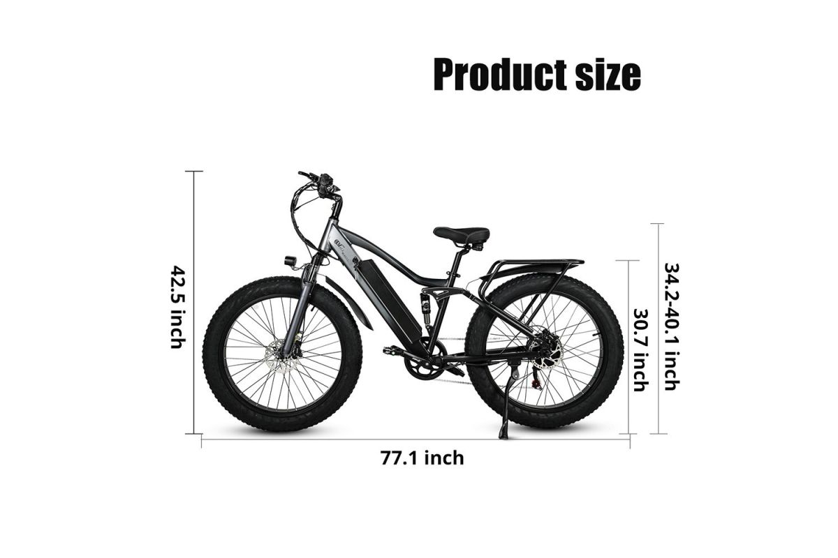 Vélo électrique CMACEWHEEL TP26 26*4.0 pouces pneu CST 750W