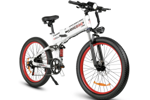 VTT Électrique Pliable SAMEBIKE LO26 PLUS FT Blanc 900W