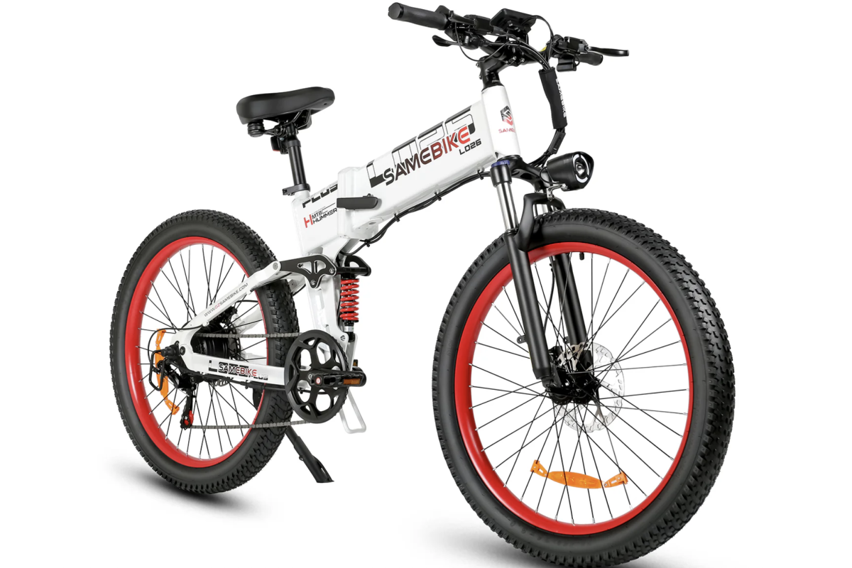 VTT Électrique Pliable SAMEBIKE LO26 PLUS FT Blanc 900W