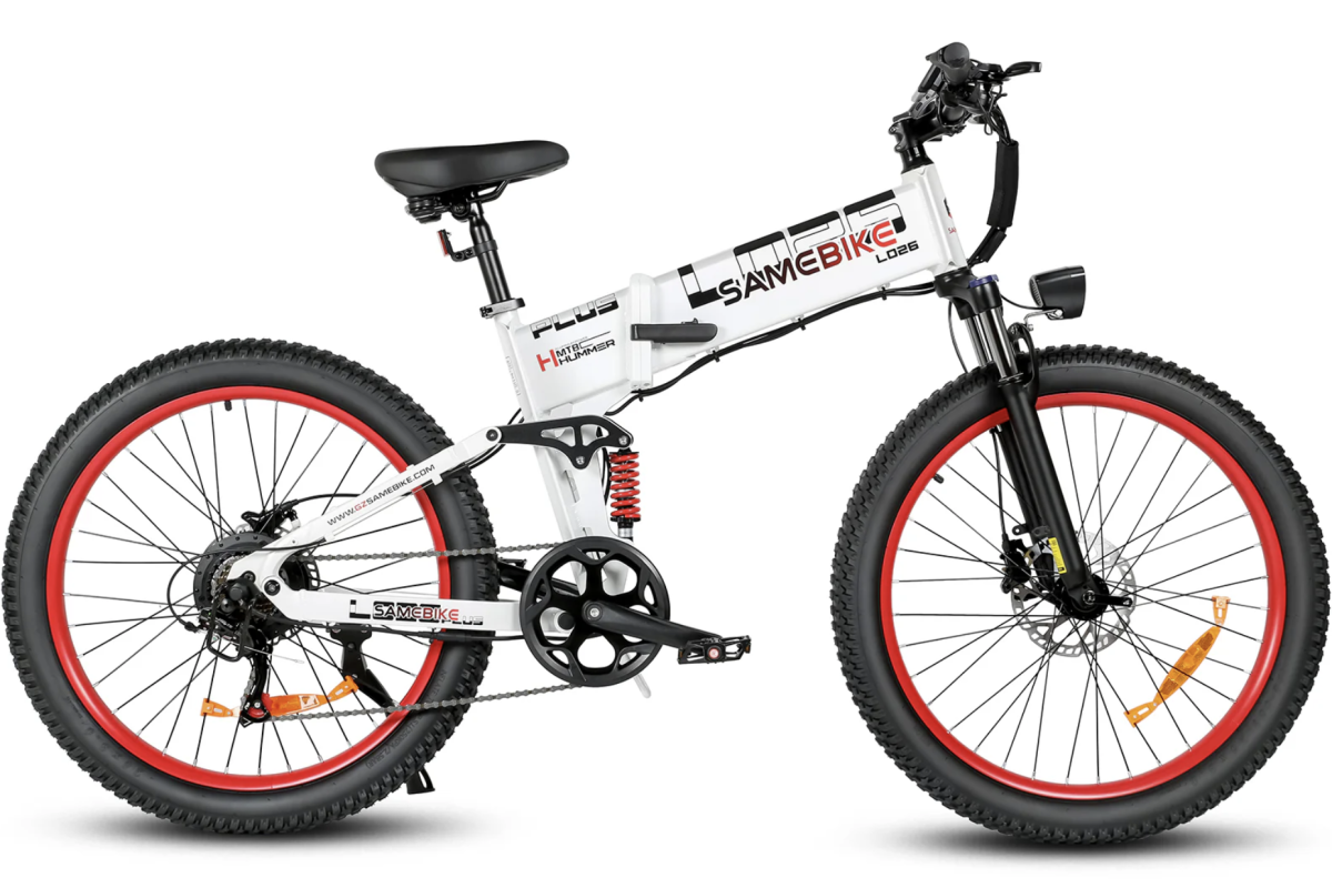 VTT Électrique Pliable SAMEBIKE LO26 PLUS FT Blanc 900W