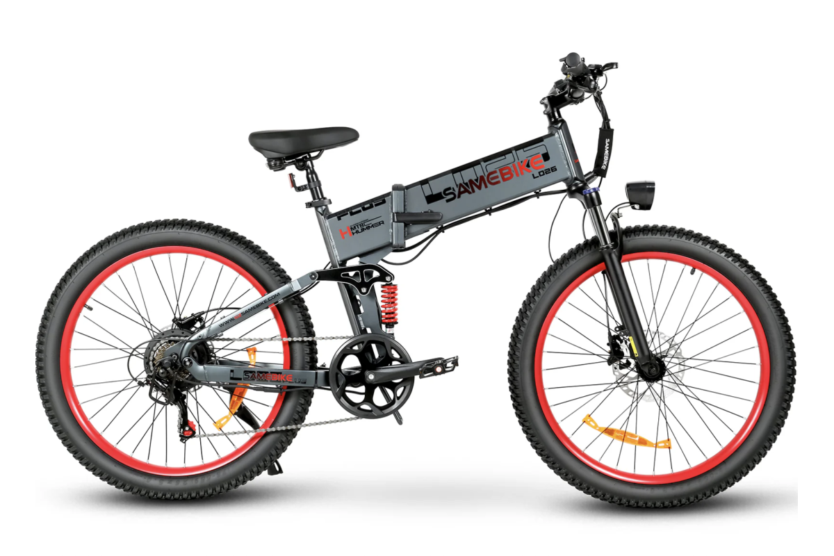 VTT Électrique Pliable SAMEBIKE LO26 PLUS FT Gris 900W