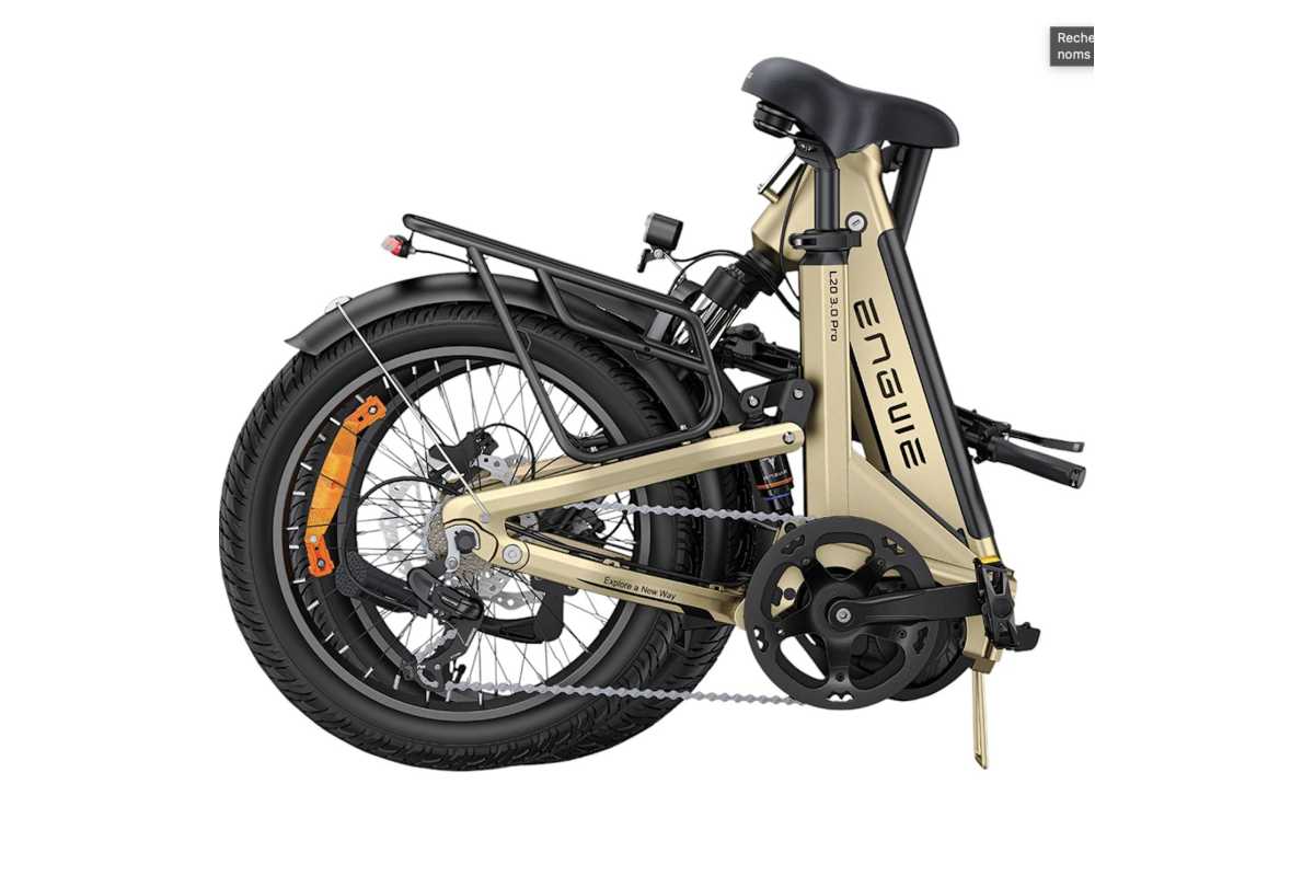 Vélo Électrique Pliant ENGWE L20 3.0 Champagne 250W 100NM
