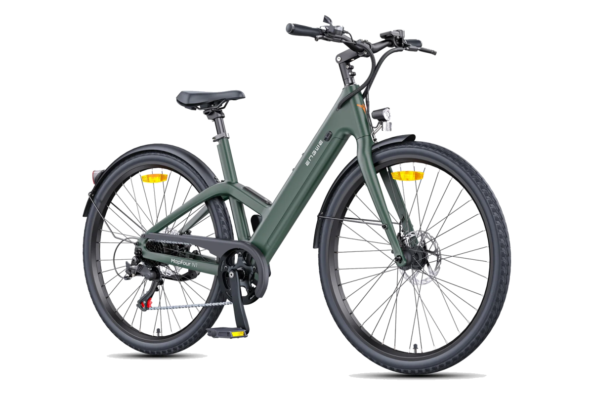 Vélo Électrique ENGWE MAPFOUR N1 AIR ST - Vert - 250W - 100 KM - 16KG