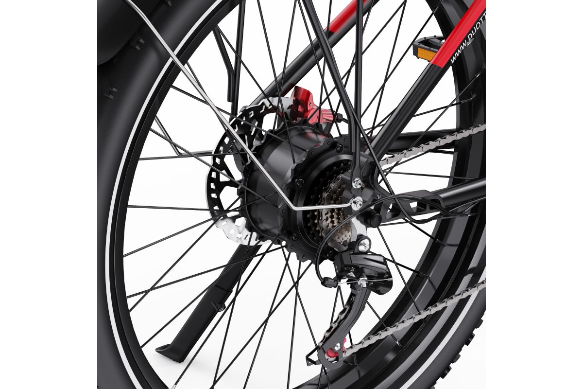Vélo Electrique DUOTTS F26 Lite Rouge-Noir 26 pouces  48V 18Ah 750W
