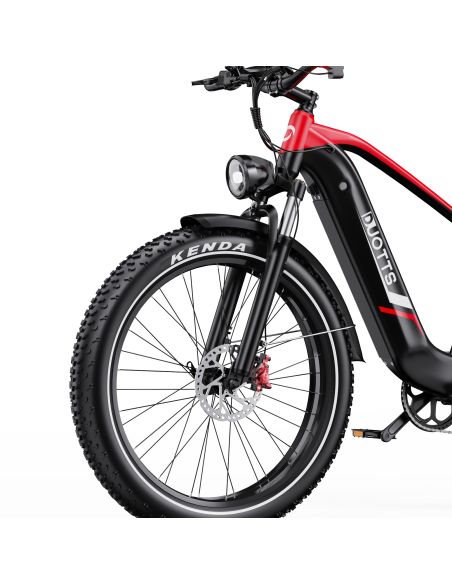 Vélo Electrique DUOTTS F26 Lite Rouge-Noir 26 pouces  48V 18Ah 750W