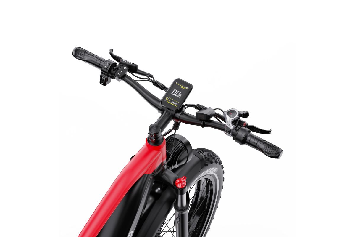Vélo Electrique DUOTTS F26 Lite Rouge-Noir 26 pouces  48V 18Ah 750W