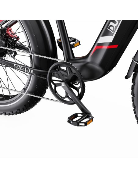 Vélo Electrique DUOTTS F26 Lite Rouge-Noir 26 pouces  48V 18Ah 750W