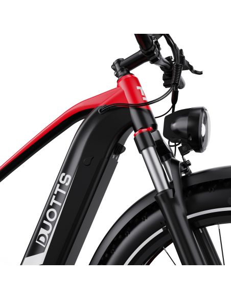 Vélo Electrique DUOTTS F26 Lite Rouge-Noir 26 pouces  48V 18Ah 750W