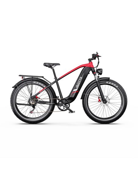 Vélo Electrique DUOTTS F26 Lite Rouge-Noir 26 pouces  48V 18Ah 750W