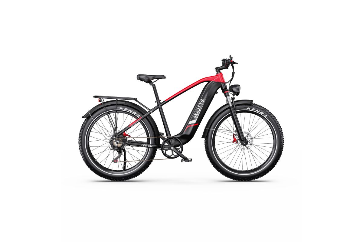 Vélo Electrique DUOTTS F26 Lite Rouge-Noir 26 pouces  48V 18Ah 750W