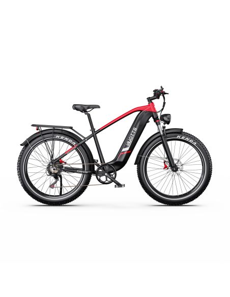 Vélo Electrique DUOTTS F26 Lite Rouge-Noir 26 pouces  48V 18Ah 750W