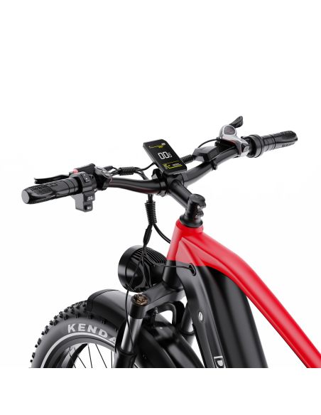 Vélo Electrique DUOTTS F26 Lite Rouge-Noir 26 pouces  48V 18Ah 750W