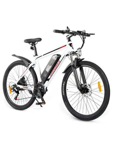 Vélo Electrique 26 pouces  SAMEBIKE SY26 350W 35km/h 36V 10Ah Blanc