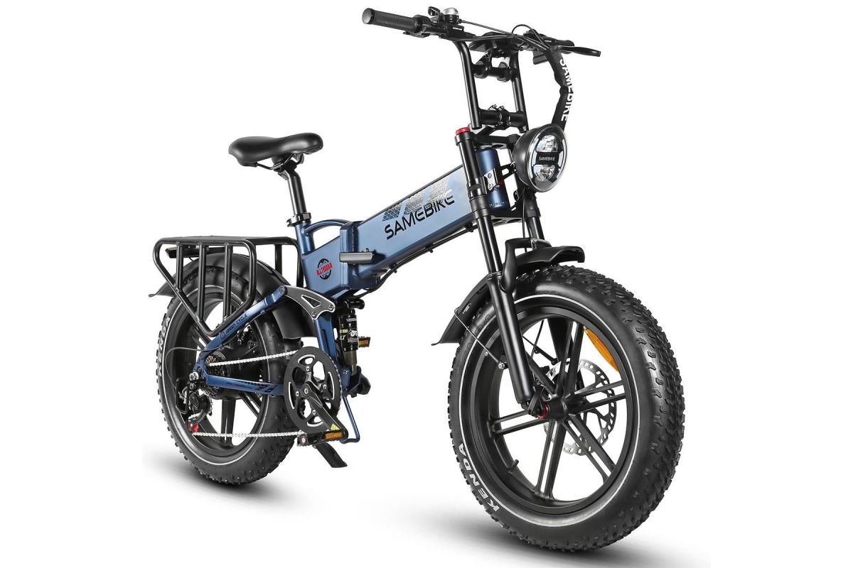 Vélo Électrique Samebike RS-A02 20 Pouces 1200W 45Km/h 48V 17AH Bleu