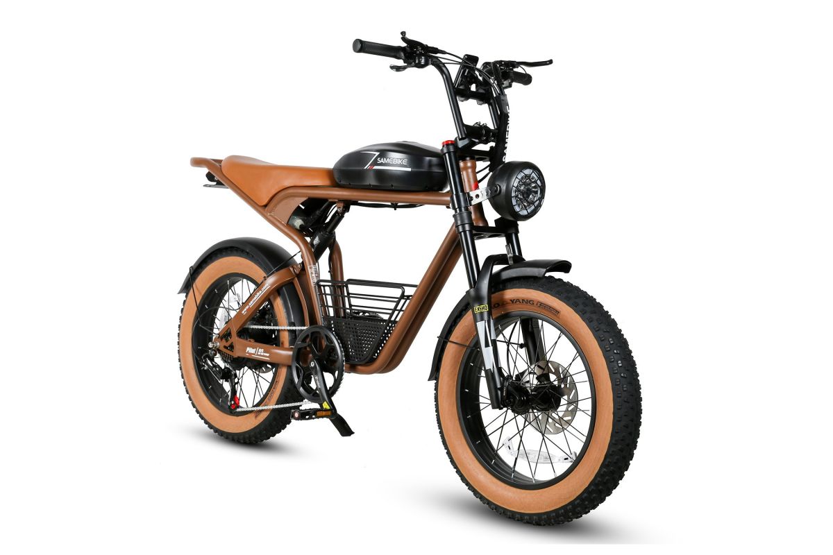Vélo électrique SAMEBIKE M20 Marron 1000W-1200W EN CRETE