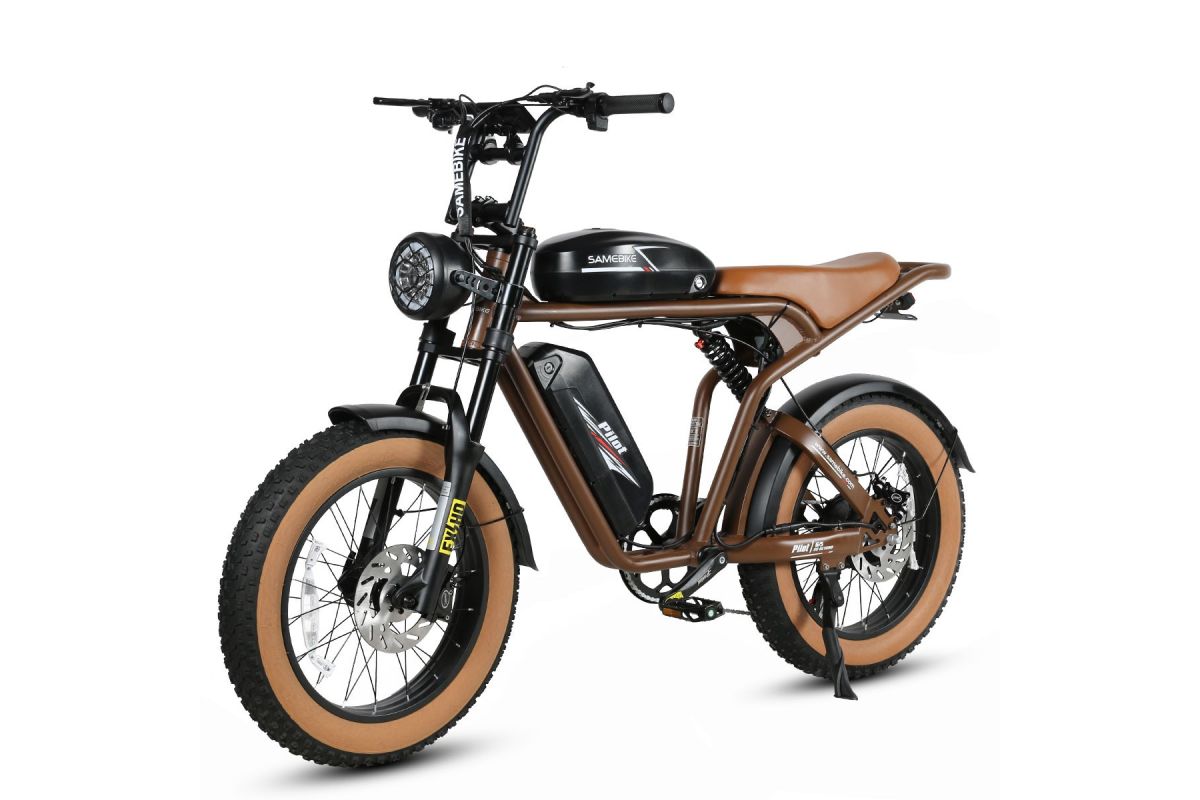 Vélo Électrique SAMEBIKE M20-III MARRON 1000W-1200W EN CRETE Version un moteur