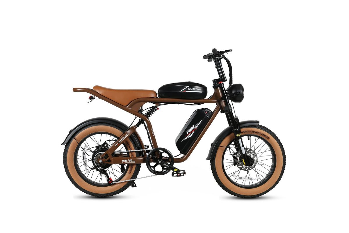 Vélo Électrique SAMEBIKE M20-III MARRON 1000W-1200W EN CRETE Version un moteur