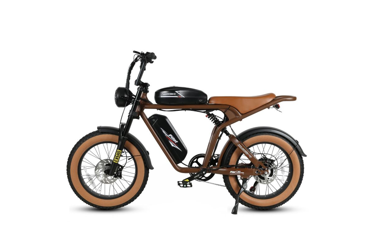 Vélo Électrique SAMEBIKE M20-III MARRON 1000W-1200W EN CRETE Version un moteur