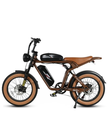 Vélo Électrique SAMEBIKE M20-III MARRON 1000W-1200W EN CRETE Version un moteur