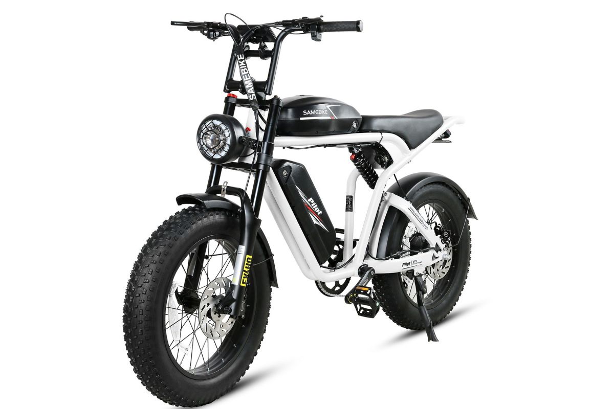 Vélo Électrique SAMEBIKE M20-III BLANC 1000W-1200W EN CRETE Version un moteur