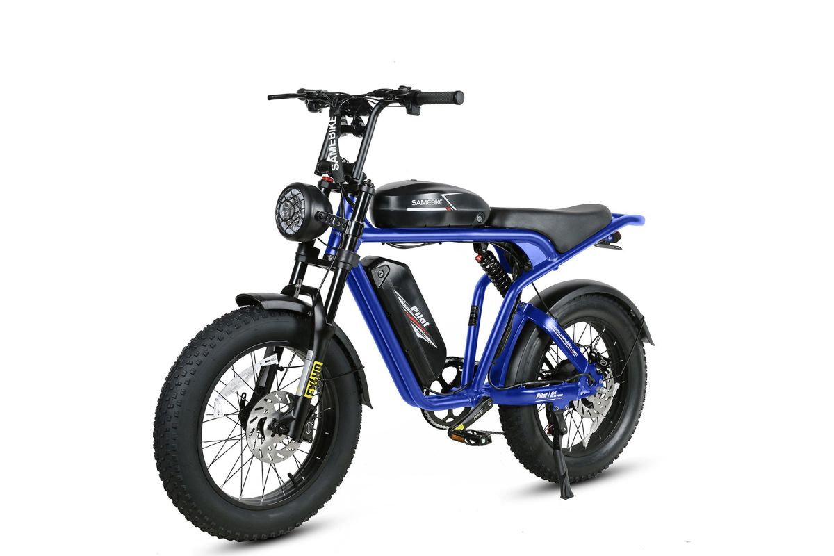 Vélo Électrique SAMEBIKE M20-III BLEU 1000W-1200W EN CRETE Version un moteur