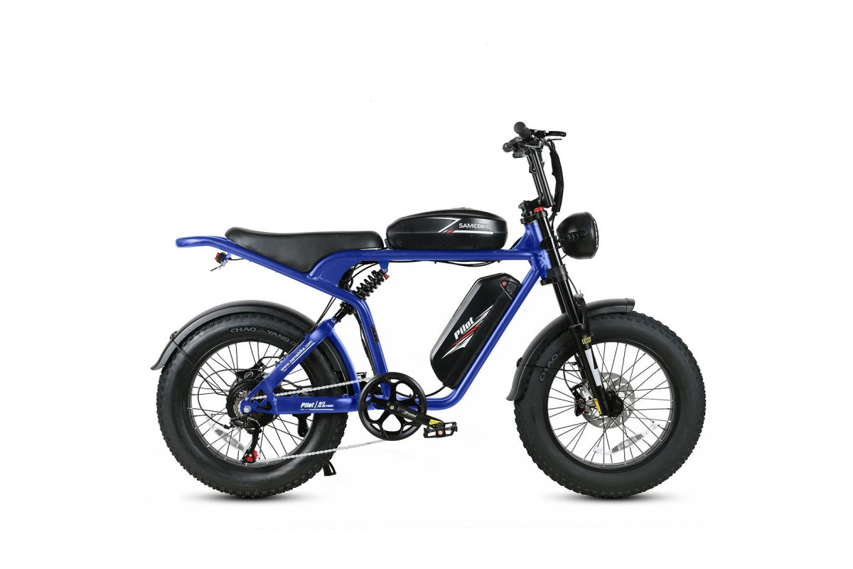 Vélo Électrique SAMEBIKE M20-III BLEU 1000W-1200W EN CRETE Version un moteur