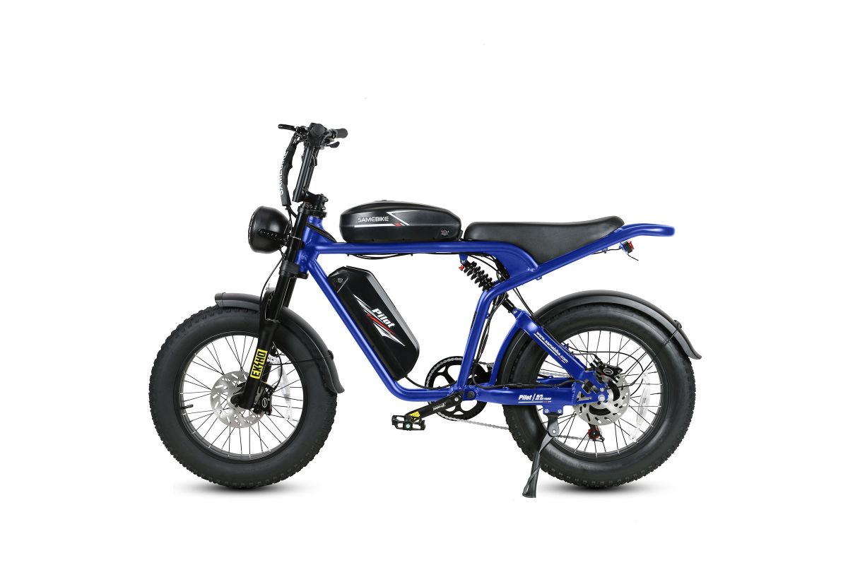 Vélo Électrique SAMEBIKE M20-III BLEU 1000W-1200W EN CRETE Version un moteur