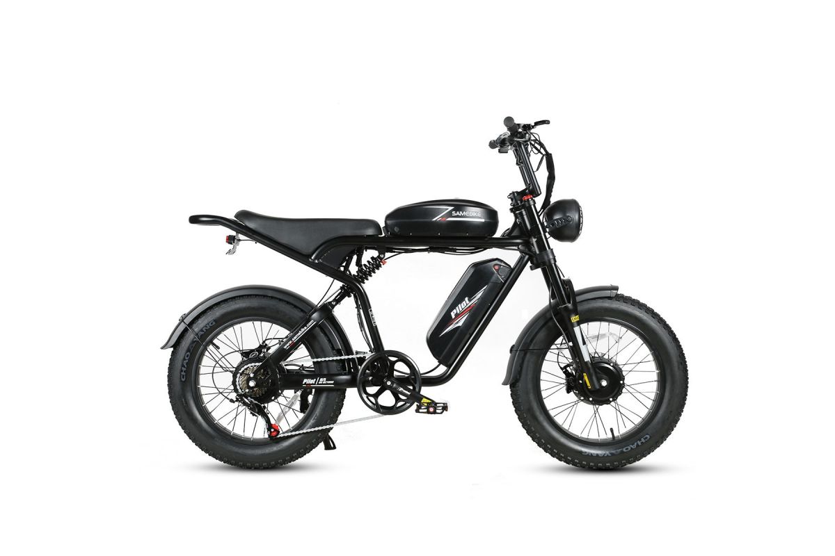 Vélo Électrique SAMEBIKE M20-III NOIR 1000W-1200W EN CRETE Version double moteurs